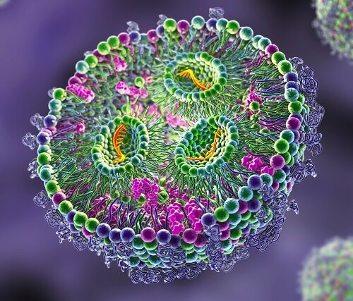 Abstract image of a PEG molecule