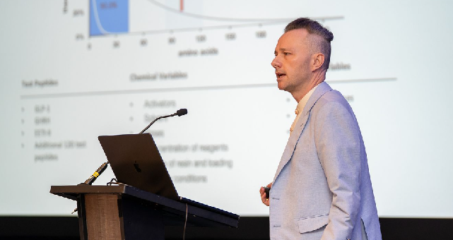 Brad L Pentelute presents at Veranova's SCALE event