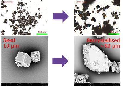 Crystal images of vancomycin