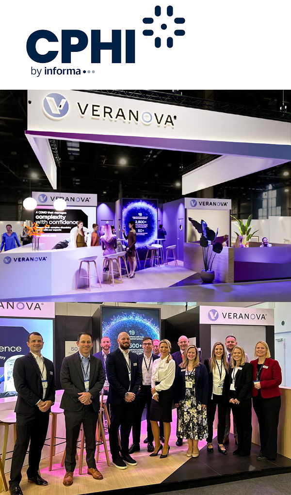 Veranova's stand and team at CPHI Frankfurt 2025