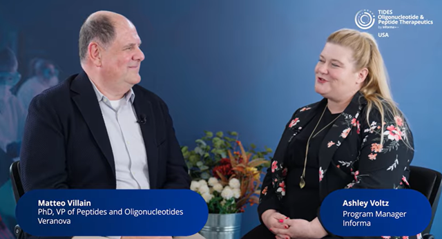 An interview with Matteo Villian, VP of Peptides and Oligonucleotides
